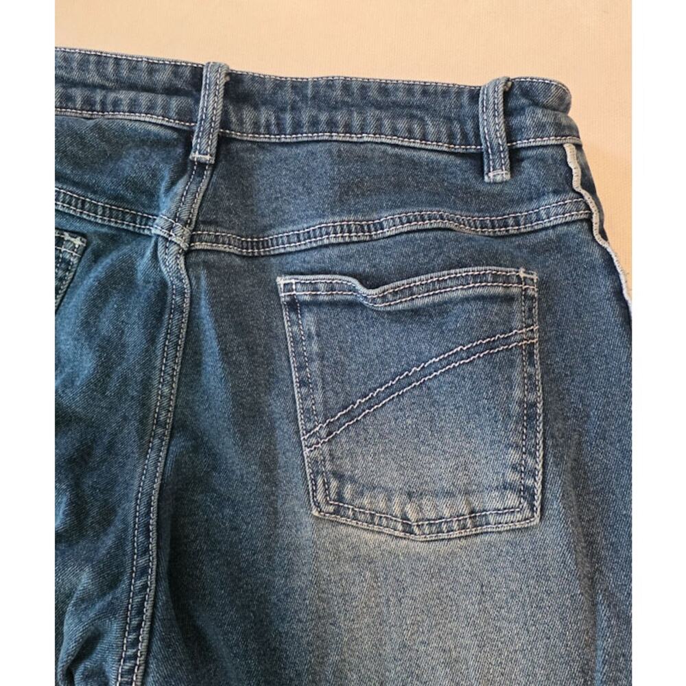Sasha Therese Women's Baggy Slouchy Wide-Leg Cairo Jeans Large 8 Cutouts Low - Picture 9 of 11